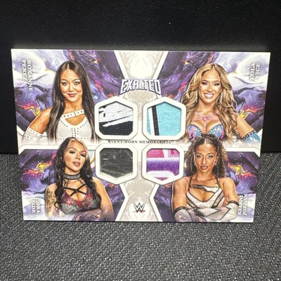 2025 Topps Exalted WWE Vice/Roxanne Perez/Cora Jade/Kelani Jordan Quad Relic