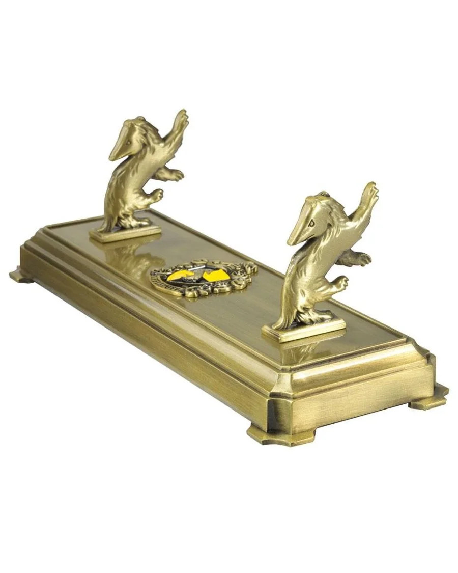 Présentoir baguette Hufflepuff Noble Collection support officiel en résine