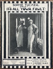 BLACK songwriters EUBIE BLAKE / NOBLE SISSLE sheet music SOPHIE TUCKER ~ 1915