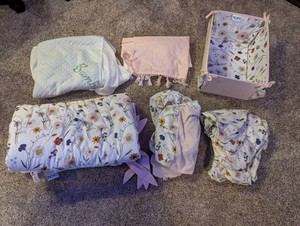 Bedtime Originals Blossom Pink  Floral 7-Piece Baby Crib Bedding Set