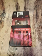 Sharper Image HD Sound Pro Headphone Silver/Black NEW