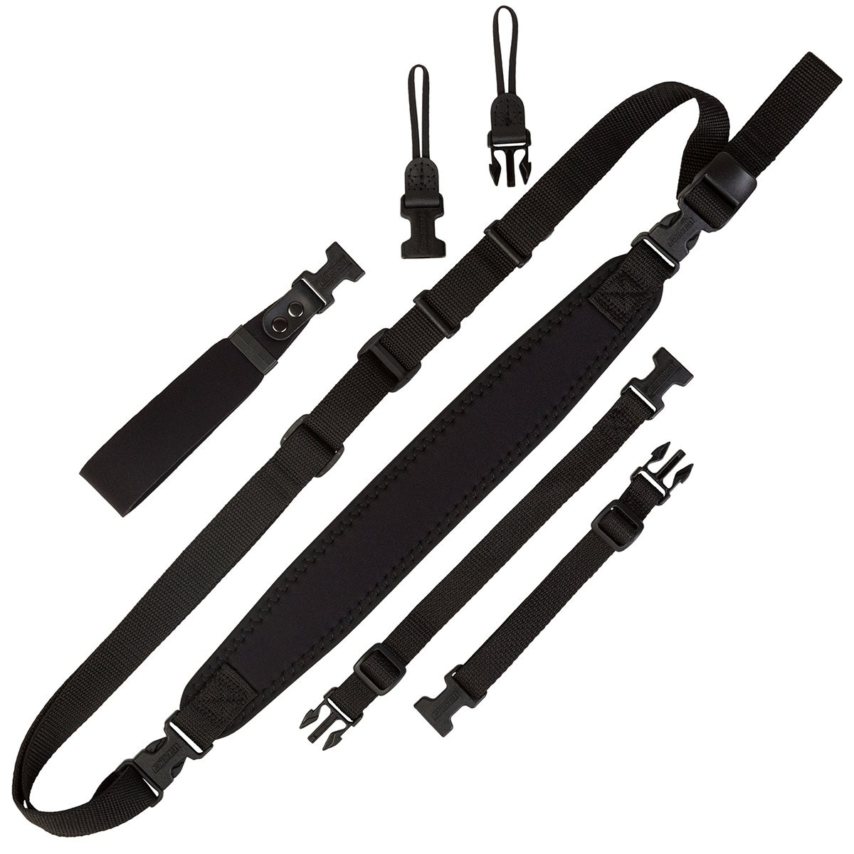 Super Classic Combo Camera Strap Kit - Black, Adjustable Neoprene DSLR Strap,...