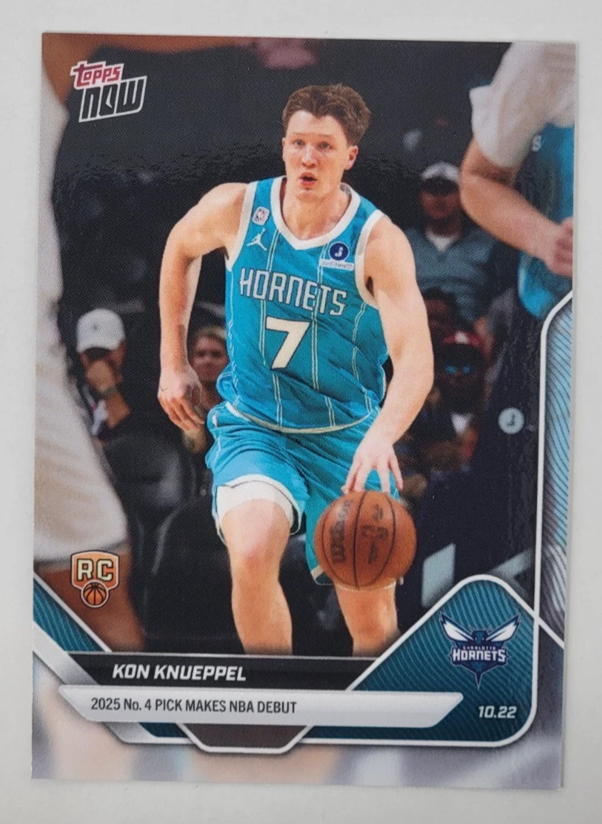Kon Knueppel - 2025-26 NBA Topps NOW - Card 10 - DEBUT Rookie Card