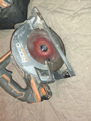 #ad Battery Operated Ridgid Circular Saw Battery Incluced $34.11