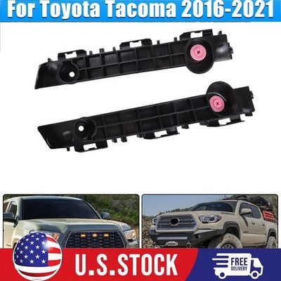 Pair Front Bumper Retainer Support Bracket Sets For 2016-2021 Toyota Tacoma