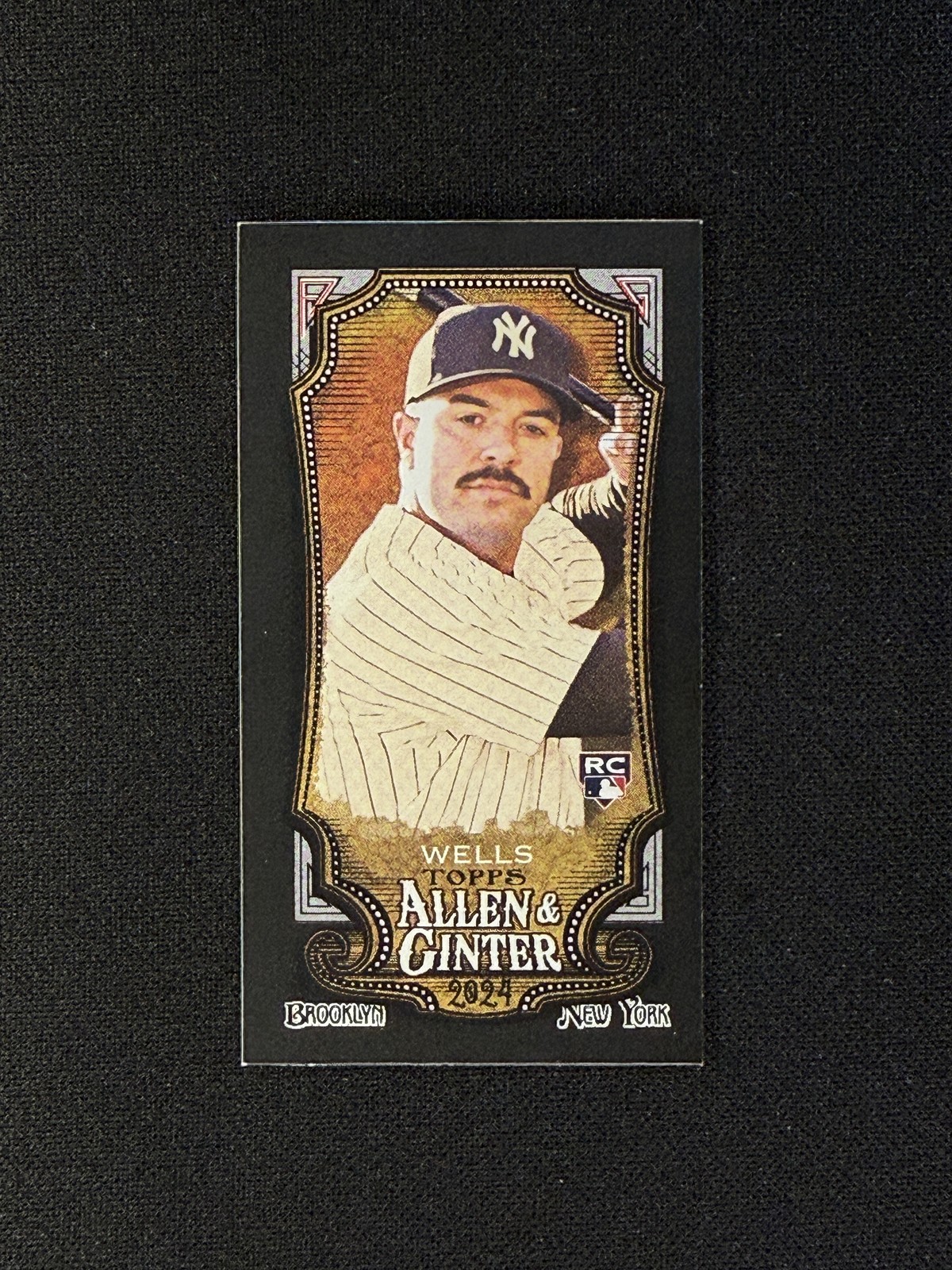 2024 Topps Allen & Ginter #53 Austin Wells Mini Black Border