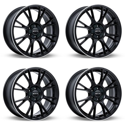 Set of 4 17in Black Wheel Rims for 2002+ Buick, RTX59DE 17x7.5 5x114.3 ET40 5bol
