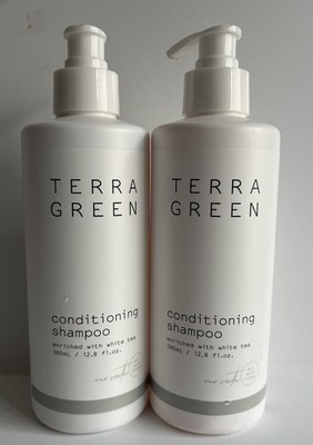 2 Bottles Terra Green White Tea Conditioning SHAMPOO 12.8oz - Wyndham Hotels NEW