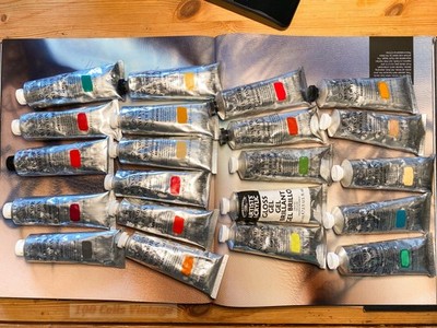 20 x Winsor & Newton UNBENUTZT Profi Acryl 60ml Farbtuben & 1 Glanz