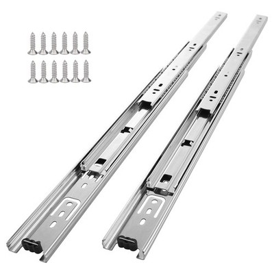 5 Pair of 22 Inch Drawer Slides,100 LB Capacity Full Extension Side Mount Dra...