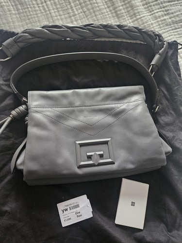 Givenchy Med Zip Grey Clutch Bag