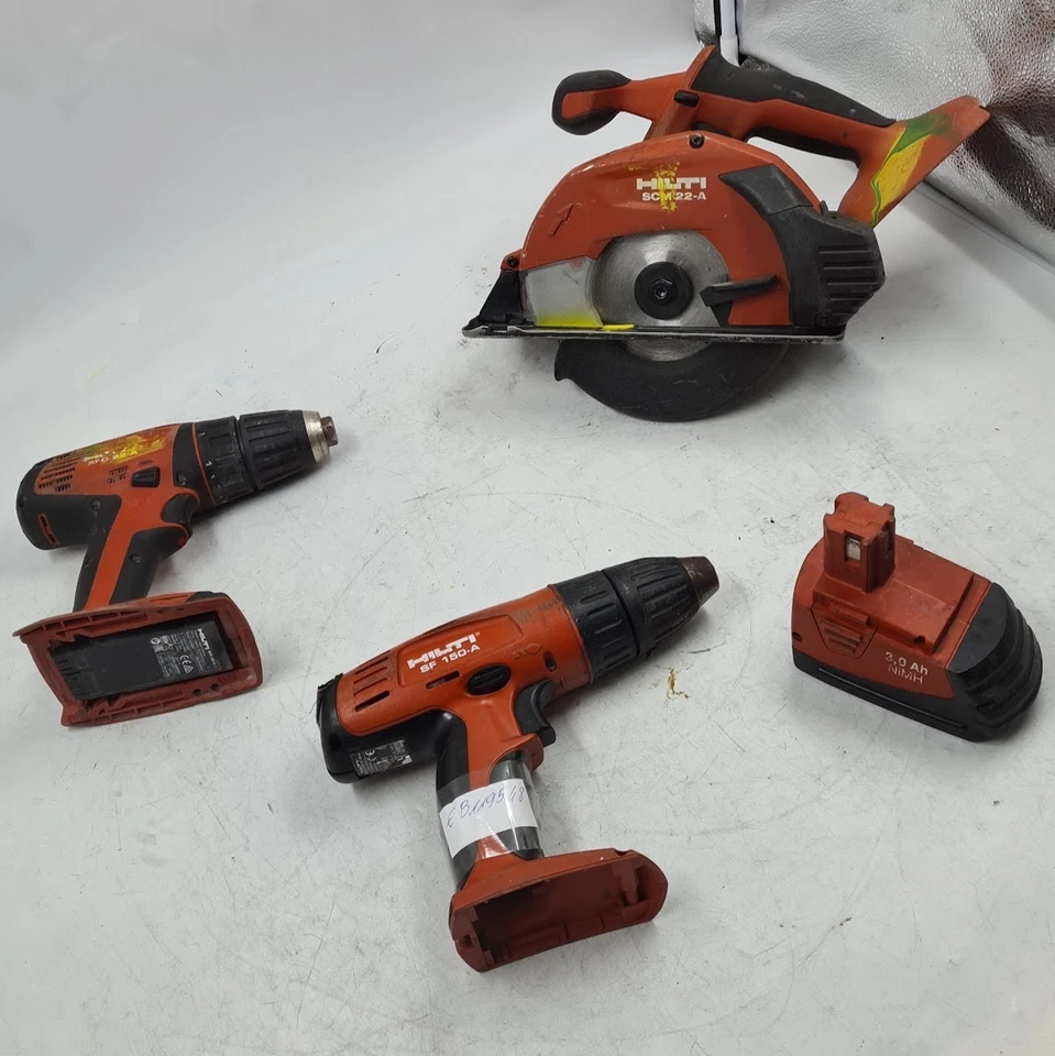 Lote de 4 herramientas Hilti diferentes SF 150-A, SFC 22-A, SCM 22-A no funcionan para piezas Foto 4 de 4