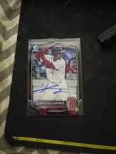 Bowman 2023 Kristian Campbell Autographed Card Red Sox /10 *price Negotiable*