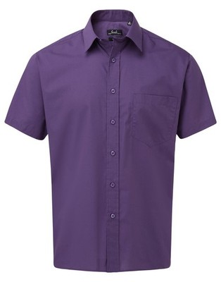 Herren Kurzarm Business Hemd Basic Frühling Sommer Herbst Uni Hemd Freizeithemd