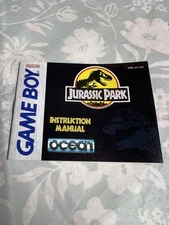 Nintendo Gameboy Instruction Manual Only Jurassic Park