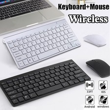 Wireless Mini Keyboard And Mouse Set Waterproof 2.4G For Mac Apple PC Computer