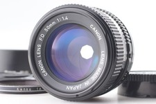 Near MINT w/ Hood Canon New FD 50mm F/1.4 NFD MF Standard Prime Lens From JAPAN