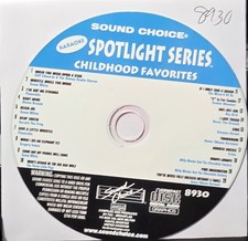 SC8930 CHILDHOOD FAVORITES   RARE   SOUND CHOICE KARAOKE CDG LOT LONG DRIVE
