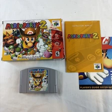 Mario Party 2 - Nintendo 64 (N64) - Complete In Box W/box Protector. Tested Cib