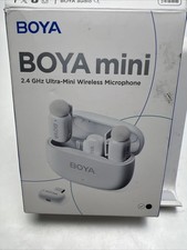 BOYA Mini 2 Wireless Lavalier Microphones for Iphone USB-C  Lightning Adapters