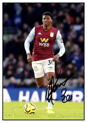 10988. Kortney Hause Signed Pictures (A4 Prints) Villa Wolves Watford etc.