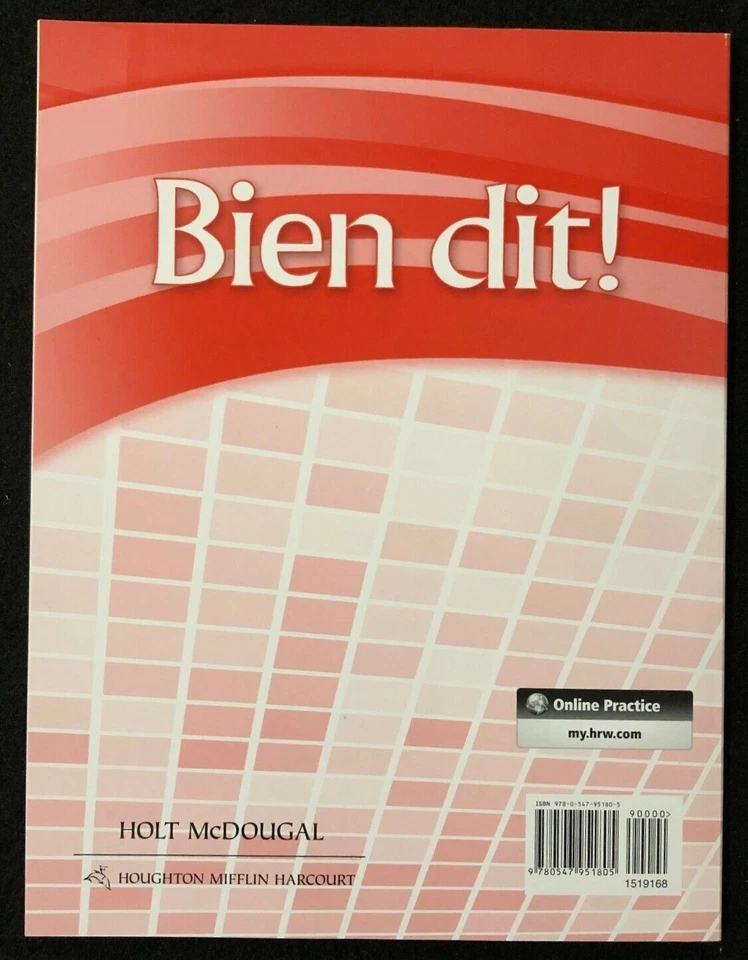 BIEN DIT! FRENCH 1 (Cahier d'activites) - STUDENT WORKBOOK (2012) - Image 2 of 4