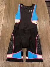 Womens TYR Ironman  Tri Suit Triathlon Skinsuit Colorful XL