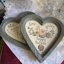 Vintage 1987 Homeco Happy Hearts & Goose Blue...