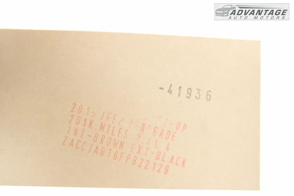 Jeep Renegade 2015-2018 tracción delantera suspensión trasera estabilizador barra estabilizadora antivuelco OEM Foto 4 de 4