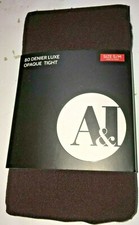 A I 80 Denier Luxe Opaque Tights Woman S Brown 100-135 lbs Nylons
