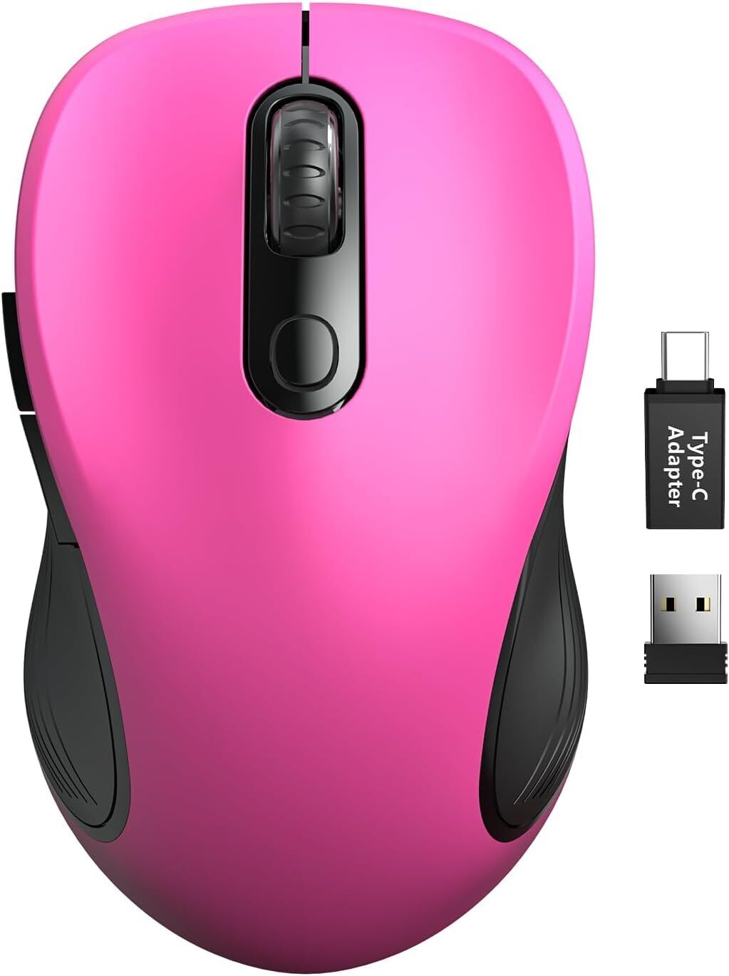 2.4GHz Ergonomic Wireless Laptop Mouse with Back & Forward Buttons-image