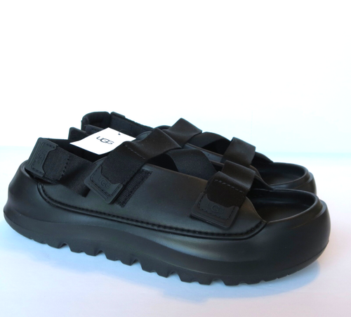 Ugg Stratus Sandals (11) Mens NEW Black Adjustable Strap Lightweight Cushioned