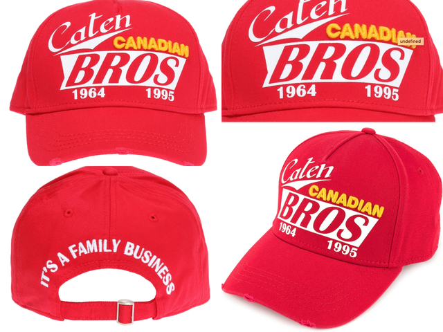 Dsquared2 Caten Canadian Bros Red Cap 