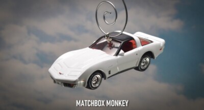 Classic White 1982 Chevy Corvette C3 Custom Christmas Ornament Chevrolet Adorno