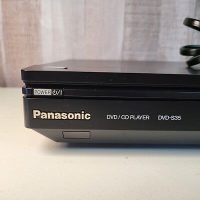 Panasonic DVD-S35 DVD/CD Player Black MP3 Jpeg playback Tested