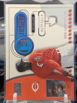 2000 SkyBox E-Ticket #8ET Ken Griffey Jr. Cincinnati Reds Baseball Card JH 6I