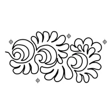 Quilting Full Line Stencil Interlocking ElDorado Reusable Quilting Pounce A3