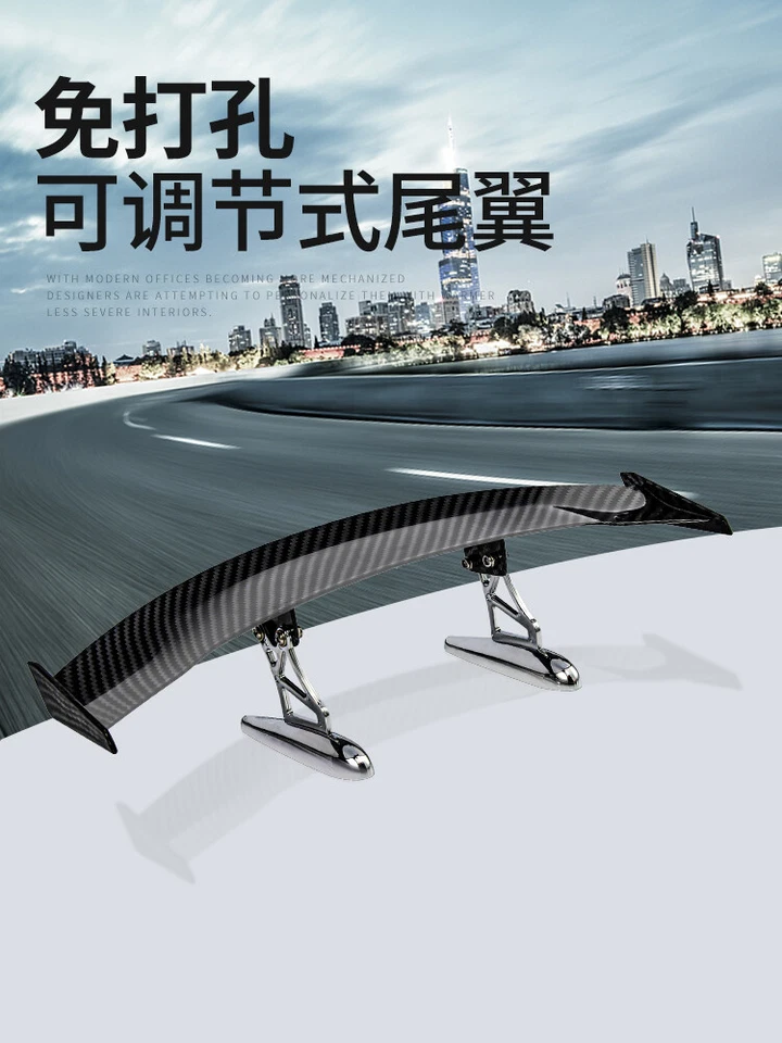 Car Accessories Abs Universal Roof Spoilers Wings Rear Truck Tail Auto Part 50cm - Image 2 of 4
