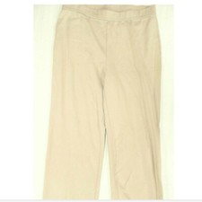 Charter Club Women Pants M Sand Casual Dress Straight Stretch Pull Up