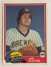 1981 Topps #357 Jim Slaton Milwaukee Brewers