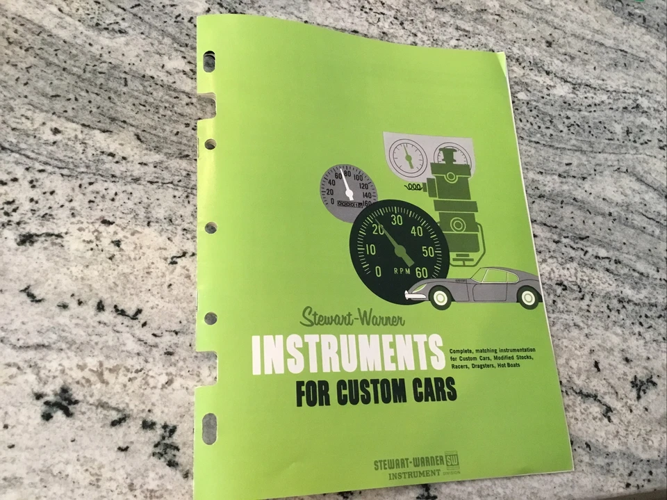 Vintage 1966 Stewart Warner Instruments Fuel Pump Gauges catalog brochure |  eBay