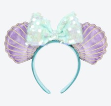 Japan Tokyo Disney Resort Store Ears HeadBand Hat The Little Mermaid Ariel