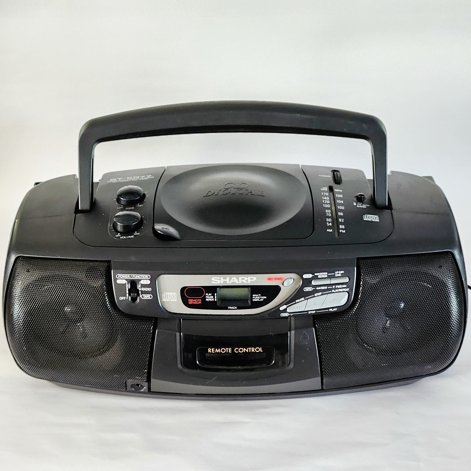 【美品、再生ok】SHARP QT-77CD コンパクトディスク ダブルカセット SHARP コンパクトディスク ステレオダブルカセット QT-77CD 再生OK