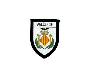 Patch embroidered fusible printed coat of arms city spain valencia