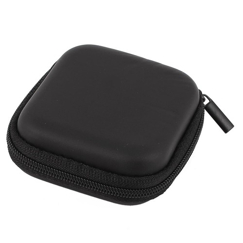 BLACK PORTABLE EVA HEADSET Earphone Hard Case Storage Pouch Box Bag shell Earbud - Picture 3 of 7