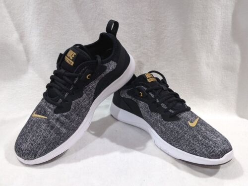 Nike Flex Trainer 9 Black/Gold/Gunsmoke Women's Training Shoes - Asst Sizes NWB
