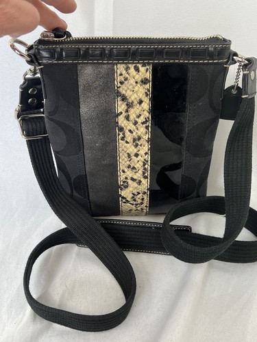 coach snake print purse