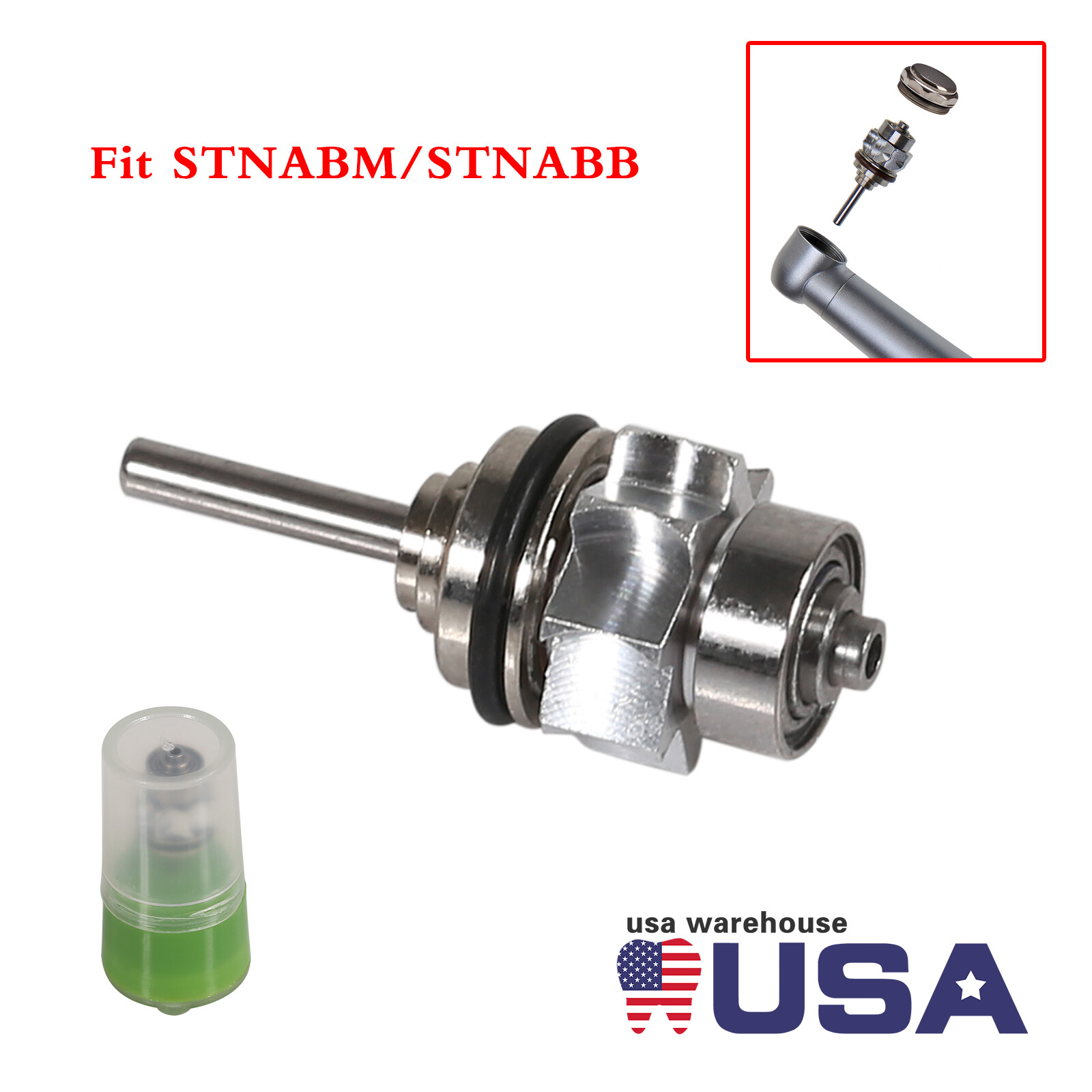 Dental Turbina Dentista Fiber Optic LED Turbina Handpiece Fit KaVo Coupler YB6 - Foto 7