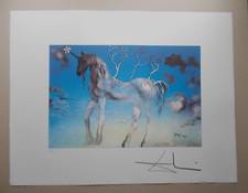 Lithographie, Salvador Dali  " La Licorne Heureuse "  signée et numérotée