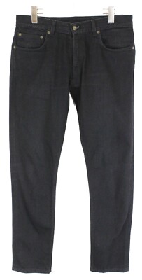 LIVID Jeans Roald Tapered Jeans Men's W31/L32 Whiskers Zip Fly Denim Black